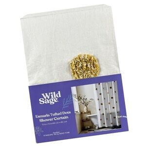 brand new Wild Sage Esmaria 72 x 72-inch 100% Cotton Shower Curtain